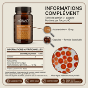 Astaxanthin 12mg - Complexe Anti-Âge Intense & protection cellulaire